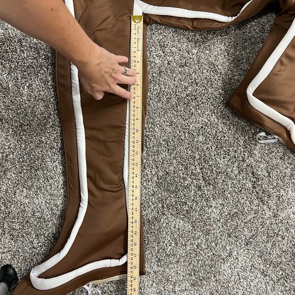 SOLD Kids Christmas Gingerbread Man Costume 2 piece Halloween Foam Head Youth S - Picture 15 of 16